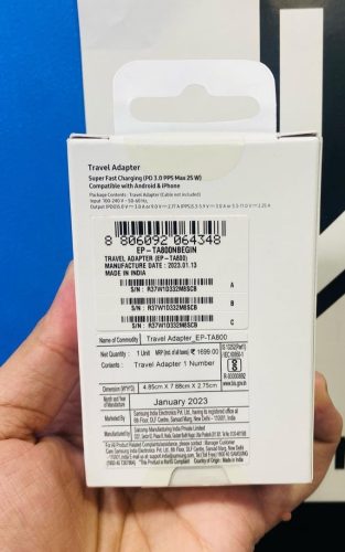 Samsung 25W Fast Charging Power Adapter photo review
