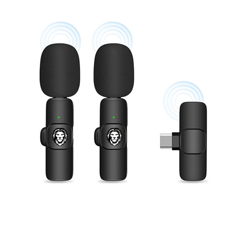 green_lion_3-in-1_wireless_microphone_usb_a_type_c Green lion Solo Wireless Microphone 3in1 price in sri lanka