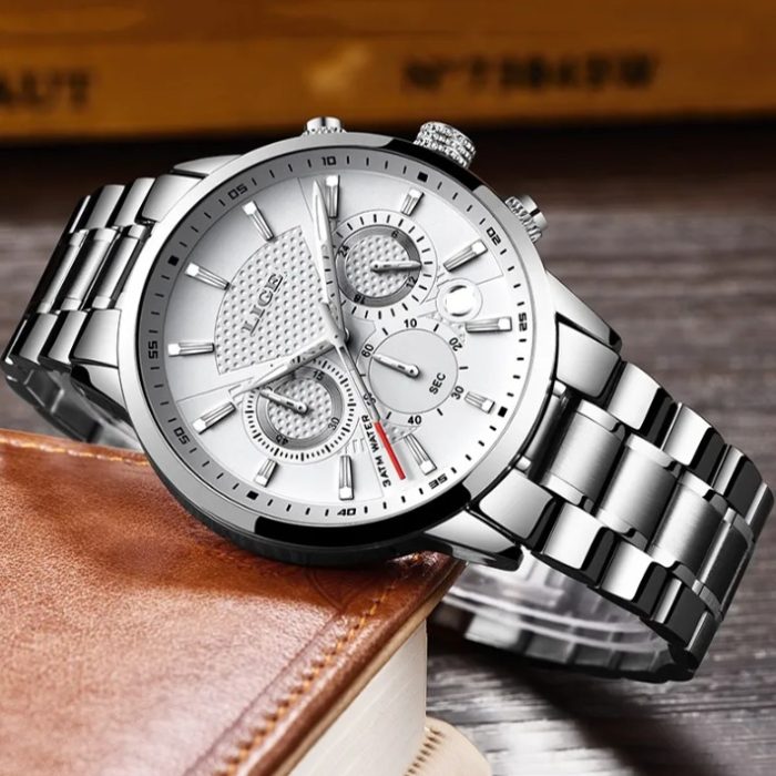 LIGE mens luxury stainless steel watch sri lanka