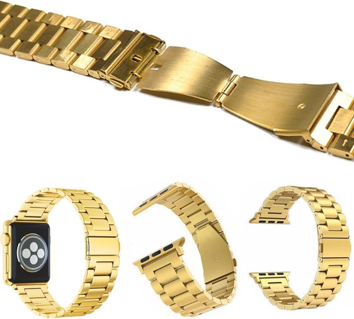 Buy 49mm Gold stainless steel strap in Sri Lanka