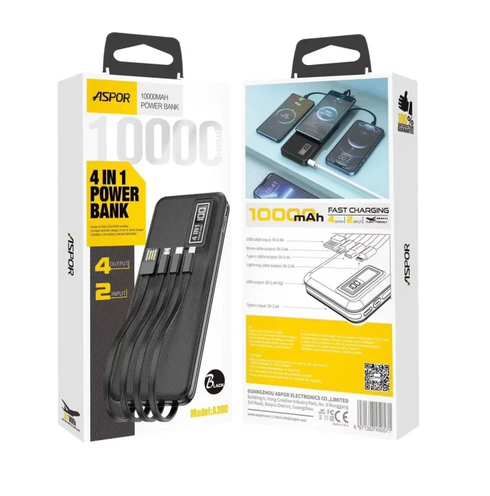 ASPOR A300 10000MAH power bank price in sri lanka