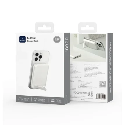 WiWU WI-P064 Classic 22.5W 10000mAh Kickstand Magnetic Power Bank